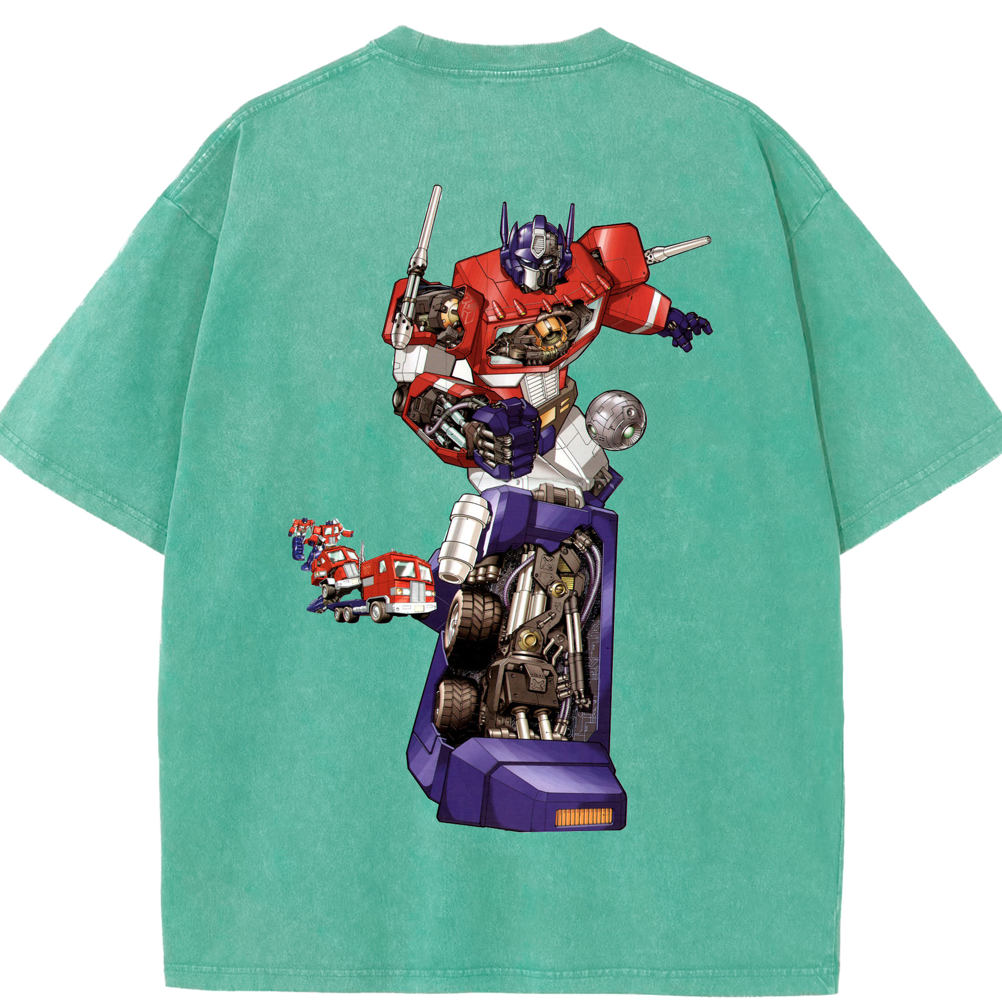 （画像用）  綿100% ヴィンテージ風 半袖Tシャツ（背面プリント）